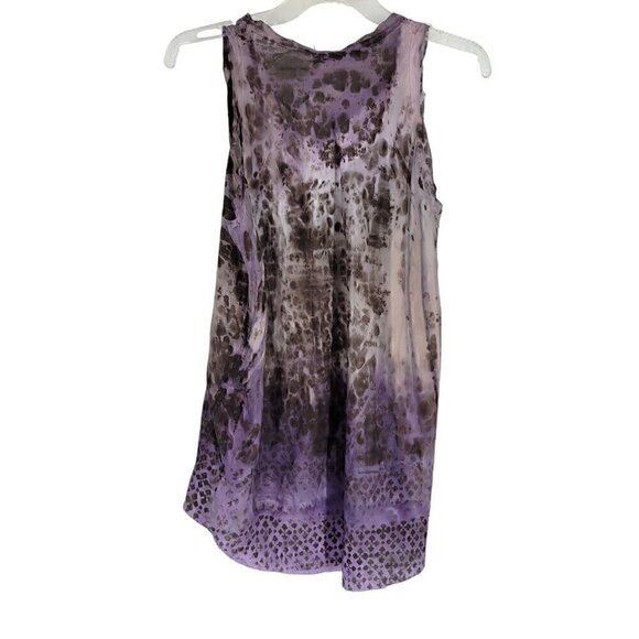 Match Marika Charles Small Tank Top silk High low hem boho Dark Fairy Whimsigoth - Picture 4 of 4